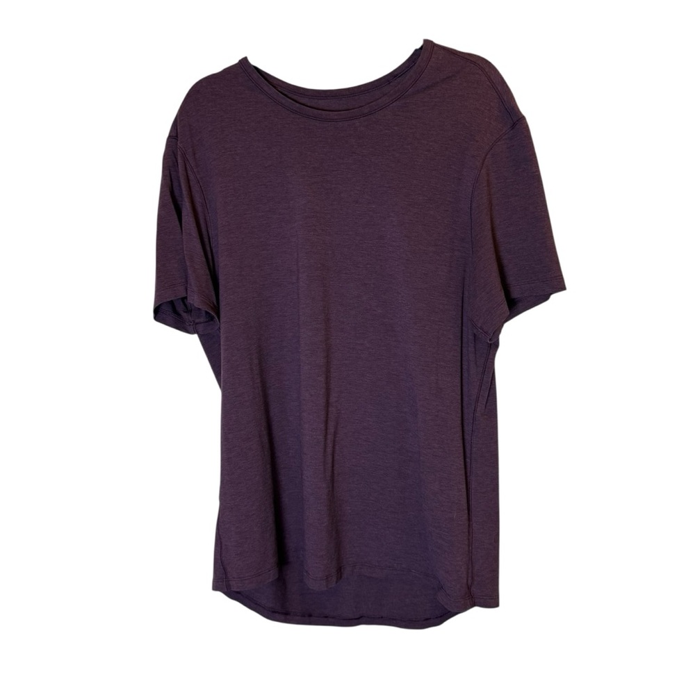 Lululemon Mens Soft Athletic Gorpcore Jersey Stretch Cranberry Tee sz L